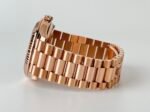 Rolex Day-Date 40 Rose Gold Chocolate Diamond Dial & Fluted Bezel President Bracelet 228235 - - 图片 9