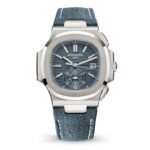 41mm Flyback Chronograph Blue Dial 18k White Gold Denim