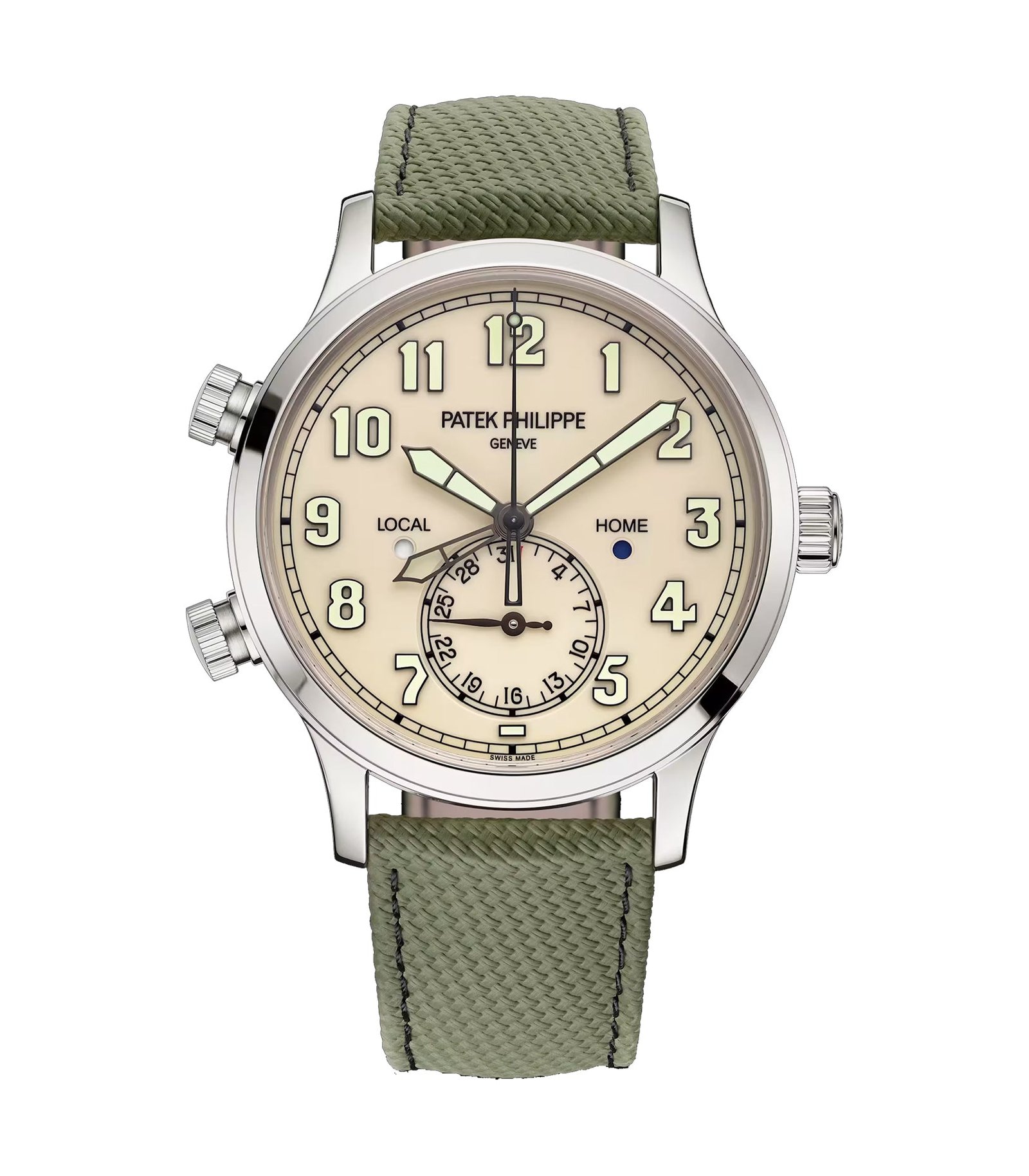 5524g-1_f096bb92-bc55-4cd7-a5ef-0a1e645dfed2.jpg 42mm Pilot Travel Time 18k White Gold Ivory Dial - 图片 1