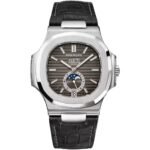 41mm Annual Calendar Moon Phase Steel Charcoal Dial
