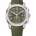 42mm Chronograph 18k White Gold Khaki Green Dial