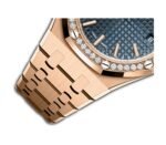 37mm 18k Rose Gold Diamond Bezel Blue Dial Automatic - 图片 3
