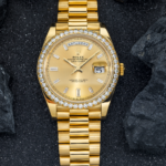 Rolex 18k Yellow Gold Day-Date 40mm, 228348RBR Factory Diamond Bezel and President Bracelet - 图片 5