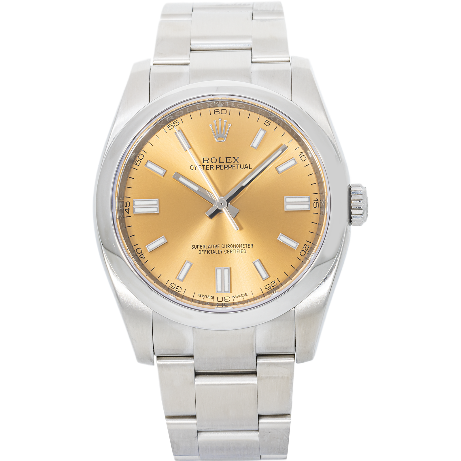 IMG_8218.png Rolex Oyster Perpetual 116000 36mm – White Grape Sunburst Dial - 图片 1