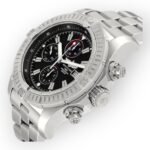 Breitling Super Avenger A13370 Black Dial Chronograph Steel Mens Watch - 图片 3