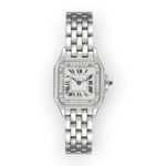 Cartier Panthere Small Steel Diamond Bezel Ladies Watch W4PN0007