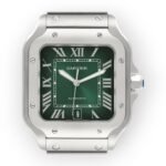 Cartier Santos Large Green Dial Steel Mens Watch WSSA0062 - 图片 3