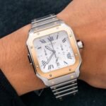 Cartier Santos W2SA0008 43mm White Dial With Two Tone Bracelet - 图片 2