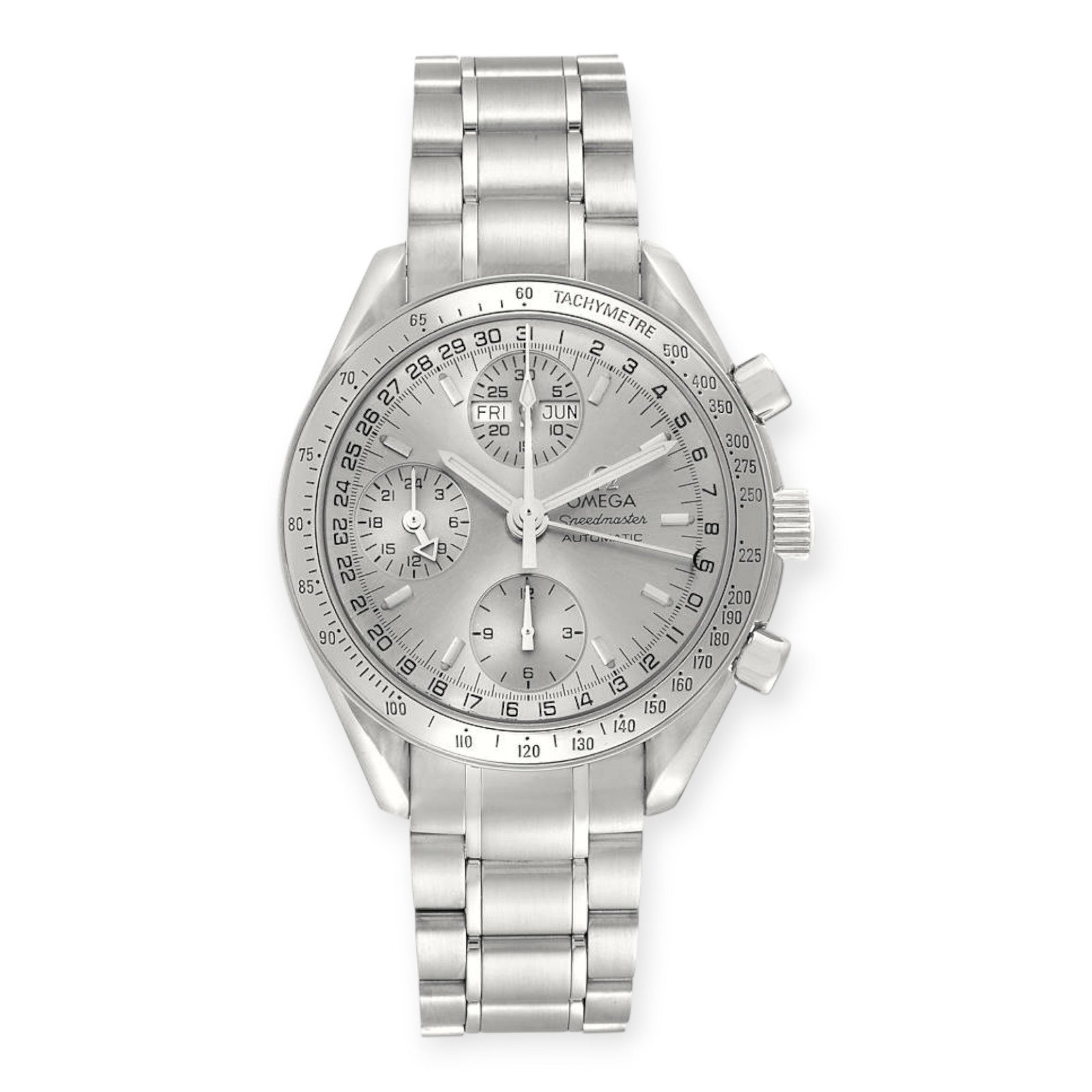 Pre-Owned-Omega-Speedmaster-3523_30_00-Day-Date-Chronograph-Steel-Mens-Watch-JD-Watches-NY.jpg Omega Speedmaster 3523.30.00 Day Date Chronograph Steel Mens Watch - 图片 1