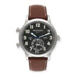 Patek Philippe Calatrava 5524 White Gold Pilot Travel Time Mens Watch