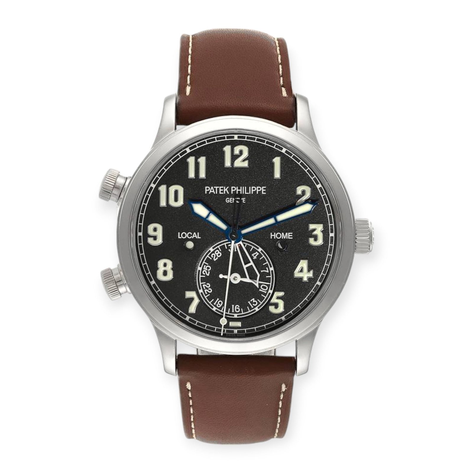Pre-Owned-Patek-Philippe-Calatrava-5524-White-Gold-Pilot-Travel-Time-Mens-Watch-JD-Watches-NY.jpg Patek Philippe Calatrava 5524 White Gold Pilot Travel Time Mens Watch - 图片 1