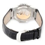 Patek Philippe Nautilus 18K White Gold Black Strap Mens Watch 5711 - 图片 6