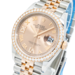 Rolex 36mm Stainless Steel & Everose Gold Datejust 126281RBR with Rose Roman Diamond Dial and Jubilee Bracelet (Year: 2017 to 2019) - 图片 2