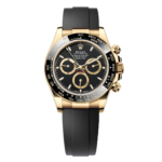 Rolex Cosmograph Daytona – Yellow Gold & Black Dial on Oysterflex Ref. 116518LN
