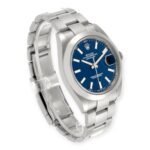 Rolex Datejust 41 Blue Dial Ref 126300 Smooth Bezel Steel Mens Watch - 图片 5