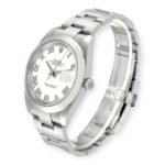Rolex Datejust 41 White Roman Dial 126300 Smooth Bezel  Steel Mens Watch - 图片 3