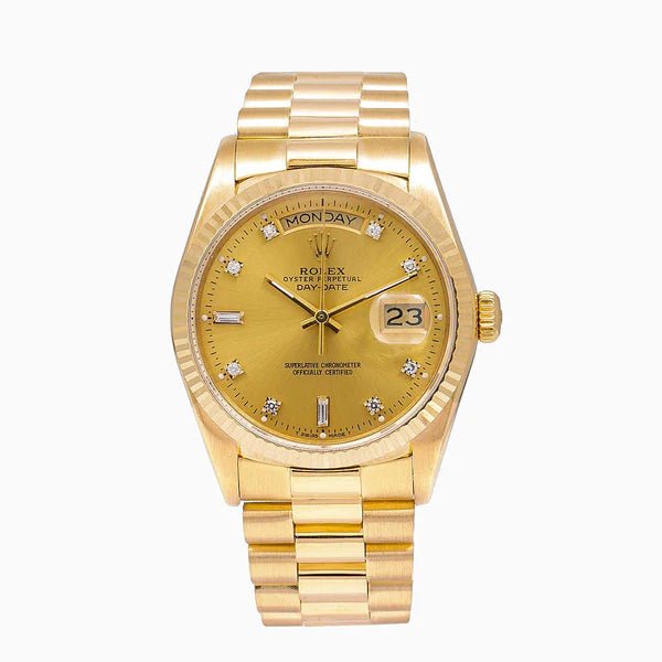 Pre-Owned-Rolex-Day-Date-18038-Champagne-Dial-With-Yellow-Gold-President-Bracelet-36mm-JD-Watches-NY.jpg Rolex Day-Date 18038 Champagne Dial With Yellow Gold President Bracelet 36mm - 图片 1