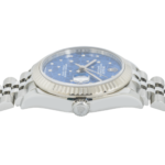 Rolex Ladies 31mm Stainless Steel & White Gold Datejust with Azzurro Blue Floral Motif Dial and Jubilee Bracelet - 图片 3