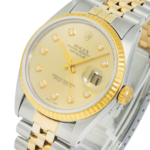 Rolex Men's Datejust 16013 Champagne Diamond Dial – Stainless Steel & 18k Yellow Gold – 36mm (Between 1977 & 1988) - 图片 2
