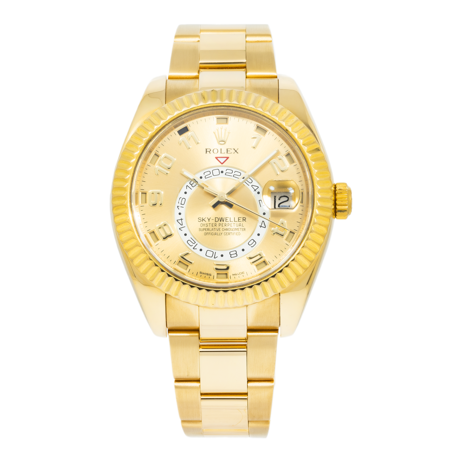 Pre-Owned-Rolex-Sky-Dweller-326938-42mm-18k-Yellow-Gold-Champagne-Dial-Oyster-Bracelet-Mens-Watch-Years-2010-to-2015-JD-Watches-NY.png Rolex Sky-Dweller 326938 42mm 18k Yellow Gold Champagne Dial Oyster Bracelet Men’s Watch (Years 2010 to 2015) - 图片 1