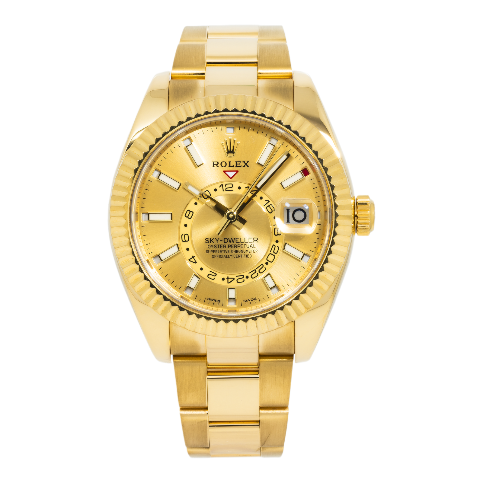 Pre-Owned-Rolex-Sky-Dweller-326938-42mm-18k-Yellow-Gold-Champagne-Dial-with-Champagne-Hour-Markers-Oyster-Bracelet-Year-2020-2024-JD-Watches-NY.png Rolex Sky-Dweller 326938 42mm 18k Yellow Gold Champagne Dial with Champagne Hour Markers – Oyster Bracelet (Year: 2020-2024) - 图片 1