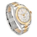 Rolex Sky Dweller Yellow 326933 Gold Steel White Dial Mens Watch - 图片 5