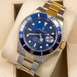 Rolex Submariner 40MM Two Tone Watch Blue Insert Bezel Blue Dial 16613 - 图片 2