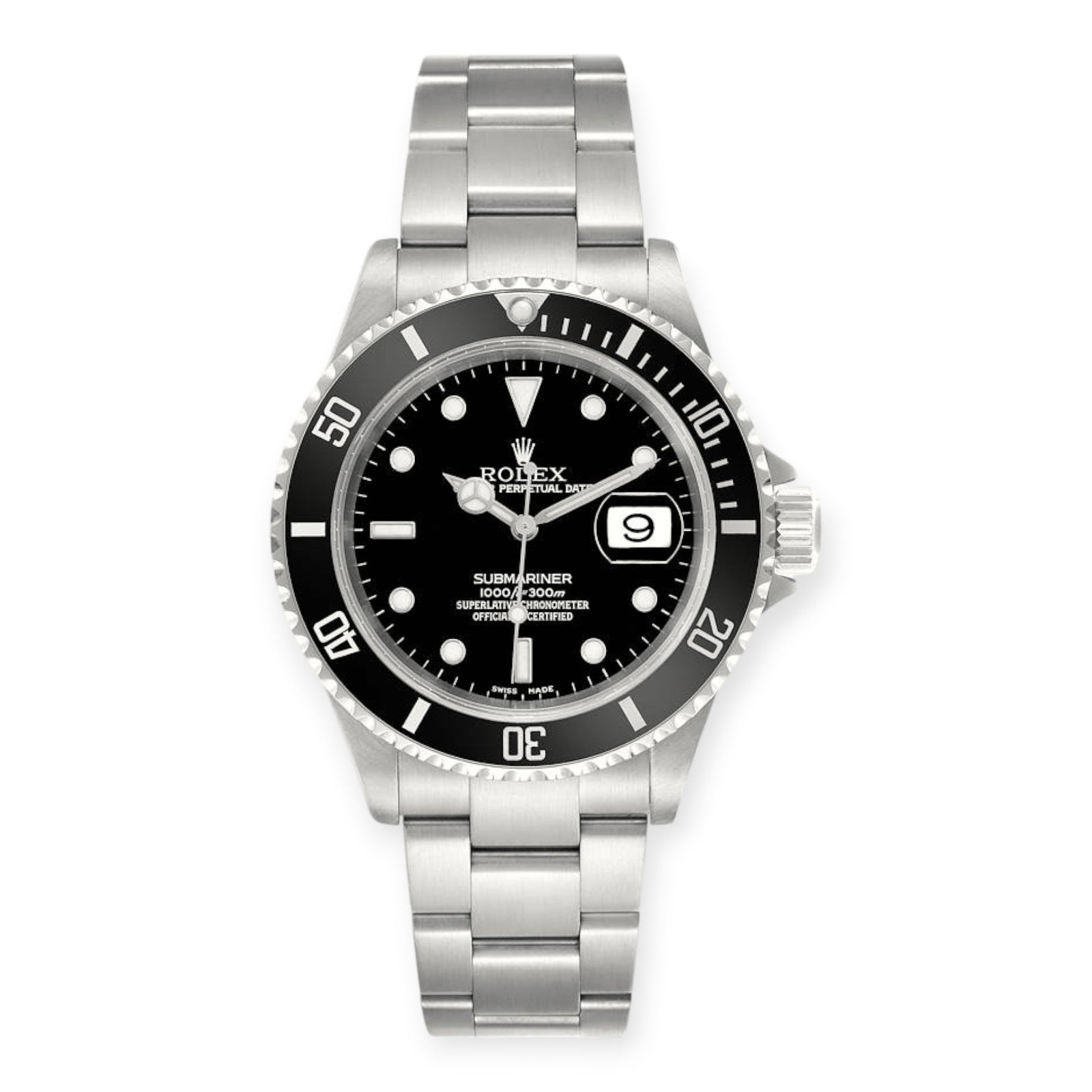Pre-Owned-Rolex-Submariner-Date-40MM-Stainless-Steel-Black-Insert-Bezel-Black-Dial-16610-JD-Watches-NY.jpg Rolex Submariner Date 40MM Stainless Steel Black Insert Bezel Black Dial 16610 - 图片 1