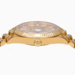 Rolex Yellow Gold Day-Date 40 Watch Champagne Baguette Diamond Dial - President Bracelet - 图片 6