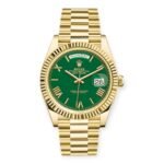Rolex Day-Date 40 President 228238 – Green Roman Dial | 18K Yellow Gold