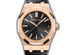 41mm 18k Rose Gold Black Dial On Leather - 图片 2
