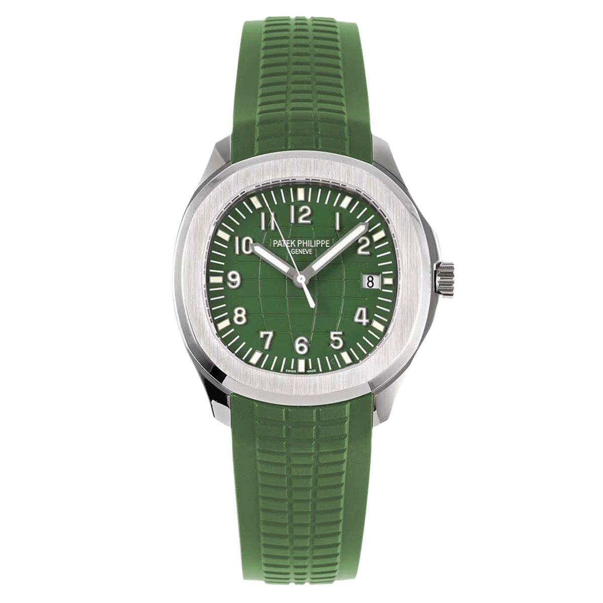 aquanaut_5168G-010.jpg Patek Philippe Aquanaut 5168G-010 42.2mm 18K White Gold Khaki Green Dial - 图片 1