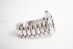 Rolex Day-Date 41mm White Gold Silver Diamond Dial & Fluted Bezel Oyster Bracelet 218239 - 图片 4