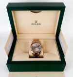 Rolex Day-Date 40 Rose Gold Sundust Diamond Dial & Fluted Bezel President Bracelet 228235 - - 图片 3